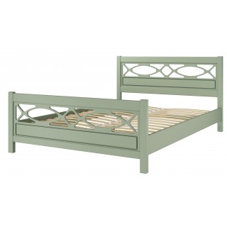 КРОВАТЬ ЛОРЕНСА 1.4М; 1.6М ЗЕЛЕНЫЙ САМШИТ